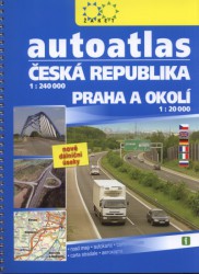 Autoatlas Česká republika 1:240 000, Praha a okolí 1:20 000