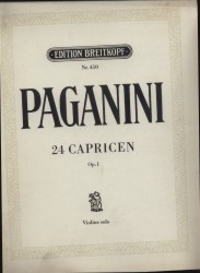 24 capricií, Op. 1 (housle solo) PAGANINI