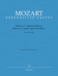 Missa in C Spatzenmesse KV 220 (196b) - Klavierauszug