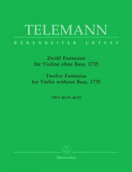 Zwölf Fantasien für Violine ohne Bass, 1735 TWV 40:14-40:25