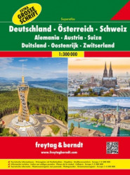 Deutschland / Österreich / Schweiz - Autoatlas 1:300 000