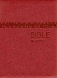 Bible (lesklá červená, střední formát)