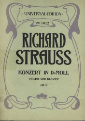 Koncert pro housle Houslový koncert D moll Strauss