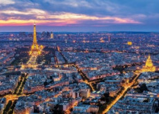 Paříž v noci - Neonové puzzle (1000 dílků)