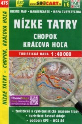 Nízké Tatry - Chopok, Kráľova Hoľa 1:40 000