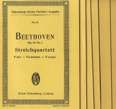 Beethoven smyčcové kvartety Op. 18 1-6 partitura