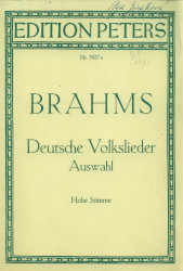 Výběr německých lidových písní Brahms
