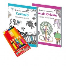 Relaxační omalovánky s pastelkami - Zentangly a Kouzlo Orientu