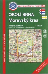 KČT 86 Okolí Brna - Moravský kras 1:50 000