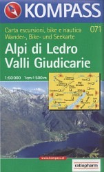 Alpi di Ledro, Valli Giudicarie 1:50 000