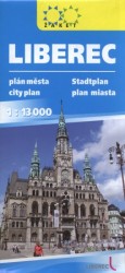 Liberec - plán města 1:13 000