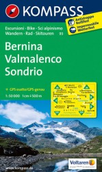 Bernina, Valmalenco, Sondrio 1:50 000