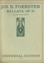 Balada Ballata Op. 92 pro housle a klavír
