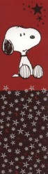 Snoopy - záložka do knihy (červená)
