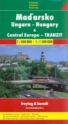 Maďarsko 1:500 000 & Central Europe - tranzit 1:1 500 000