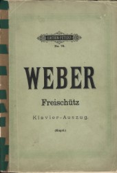 Čarostřelec Freischütz klavírní výtah