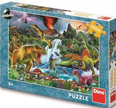 Boj dinosaurů - Puzzle (100 XL dílků)