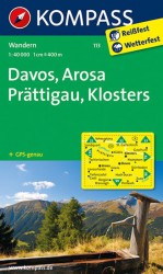 Davos, Arosa, Prättigau, Klosters 1:40 000