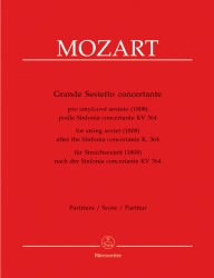Grande Sestetto concertante pro smyčcové sexteto - partitura (1808) podle Sinf