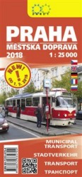 Praha - městská doprava 2018 1:25 000