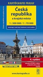Česká republika a krajská města - automapa 1:500 000 /1:70 000