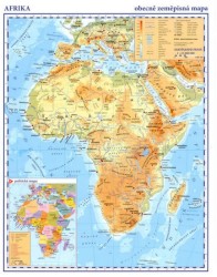 Afrika - příruční obecně zeměpisná mapa A3/1:33 mil.