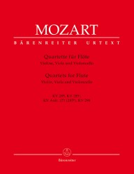 Quartette für Flöte, Violine, Viola un Violoncello KV 285, KV 285a, KV Anh. 17
