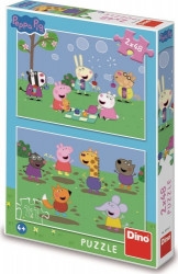 Puzzle 2x48 - Peppa Pig a kamarádi