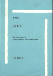Aida klavírní výtah (italsky, německy)