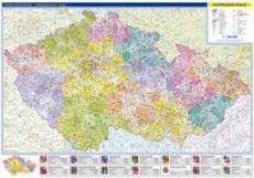 Česká republika - administrativní nástěnná mapa 1:500 000
