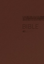 Bible (lesklá hnědá, střední formát)