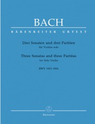 Drei Sonaten und drei Partiten für Violine solo BWV 1001-1006 Sonáty a partity