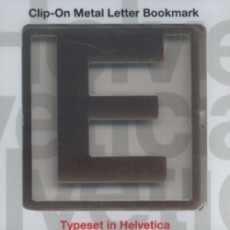Clip-On Metal Letter Bookmark - písmeno E