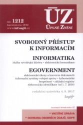 Svobodný přístup k informacím. Informatika. eGovernment (ÚZ, č. 1212)