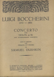 Koncert pro housle Houslový koncert D dur Boccherini