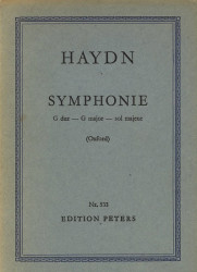 Symfonie č. 92 G Dur Oxford partitura