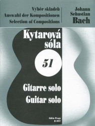 Výběr skladeb Bach kytara