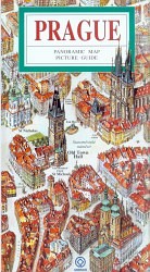 Prague - a panoramic map of the city centre and guide