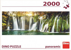 Plitvické vodopády - Panoramic puzzle (2000 dílků)