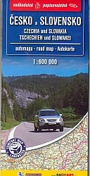 Česko a Slovensko automapa 1 : 600 000