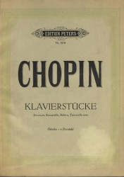 Klavírní kusy Chopin Berceuse Barcarolle