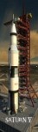 Saturn V - 3D záložka do knihy