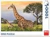 Žirafí Rodina - Puzzle 1000 dílků