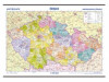 Česko – školní nástěnná administrativní mapa 1 : 375 000