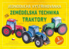Jednoduchá vystřihovánka - Zemědělská technika: Traktory