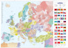 Evropa – administrativní dělení, nástěnná mapa, 1 : 4 500 000