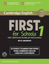 Cambridge English First for Schools 1 - Student´s Book Pack
