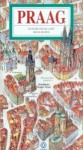 Praag - panoramakaart van het stadscentrum en de gids