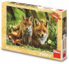 Liška s mláďátkem - Puzzle (300 XL dílků)