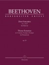Tři sonáty pro klavír (Three sonatas) c moll, F dur, D dur, op. 10